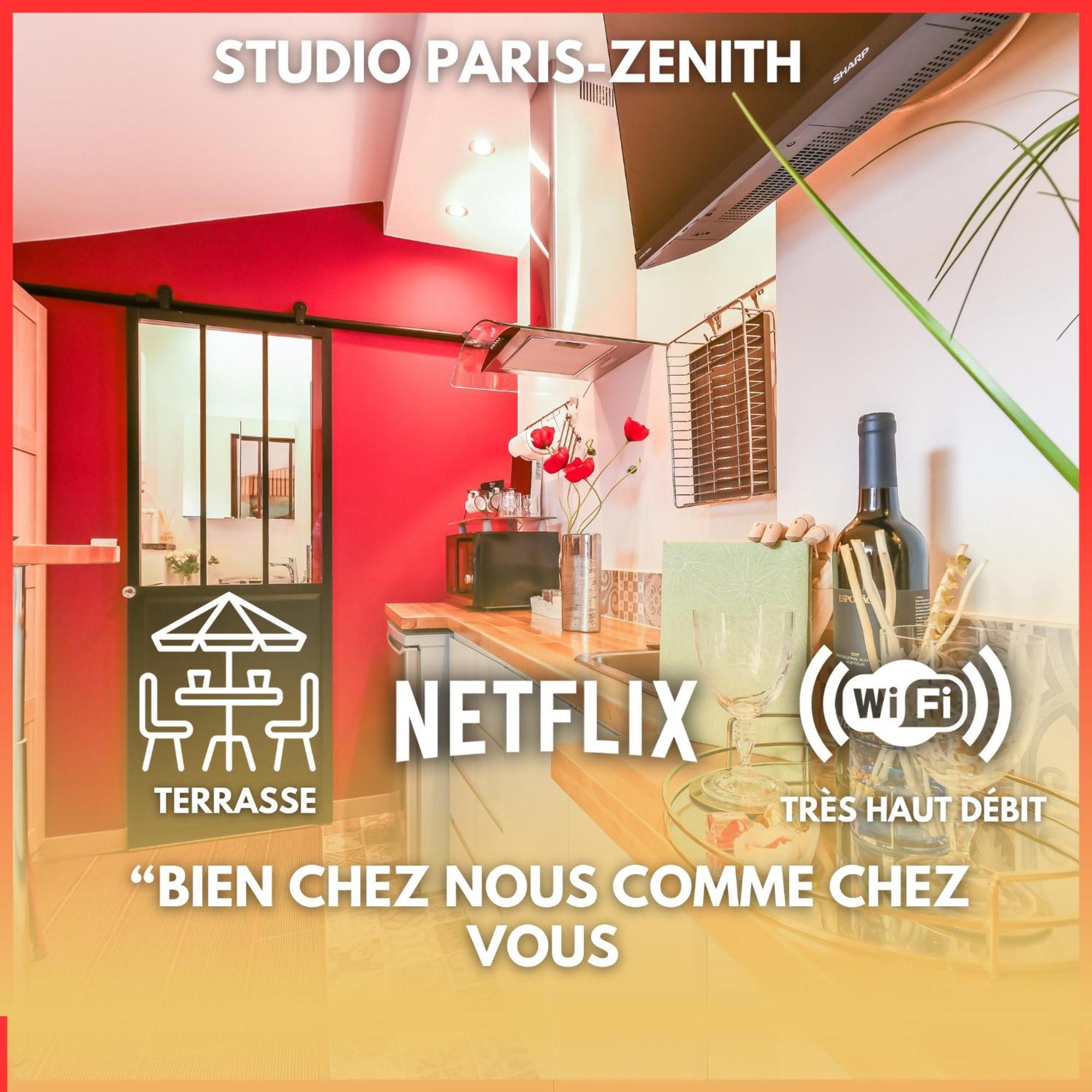 Paris-Zenith-Bienvenue-Terrasse-Netflix Apartment Pantin Exterior photo